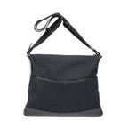 Shoulder Bag Large Messenger Black Monogrammed Canvas