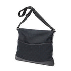 Shoulder Bag Large Messenger Black Monogrammed Canvas