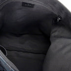 Shoulder Bag Large Messenger Black Monogrammed Canvas