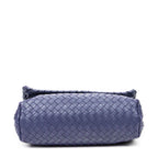 Shoulder Bag Small Olimpia Deep Blue Intrecciato Leather
