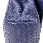 Shoulder Bag Small Olimpia Deep Blue Intrecciato Leather