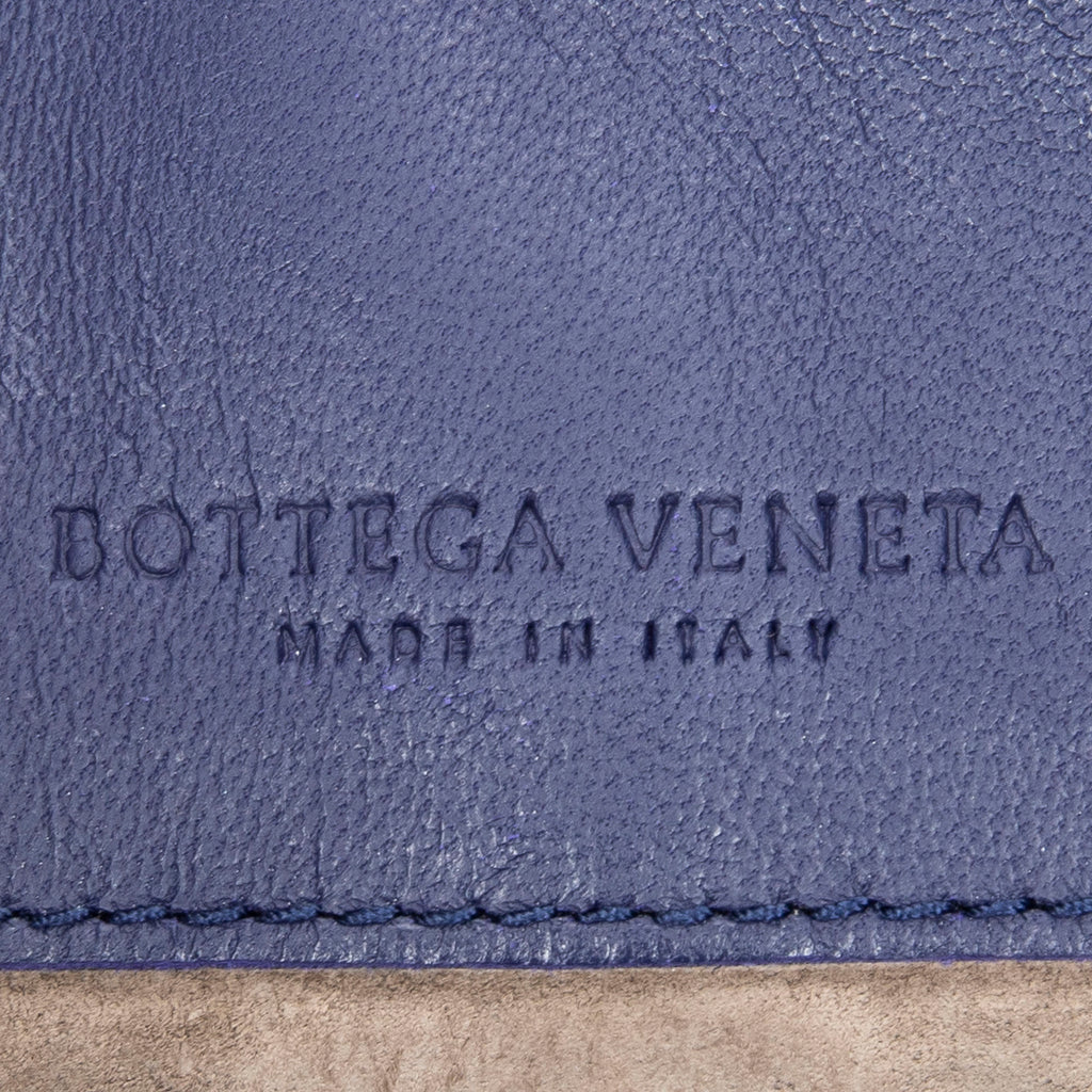 Shoulder Bag Small Olimpia Deep Blue Intrecciato Leather