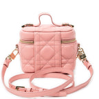 Shoulder Bag Micro Lady Dior Vanity Case Pink Cannage Lambskin Leather