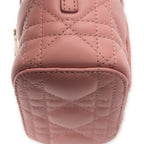 Shoulder Bag Micro Lady Dior Vanity Case Pink Cannage Lambskin Leather