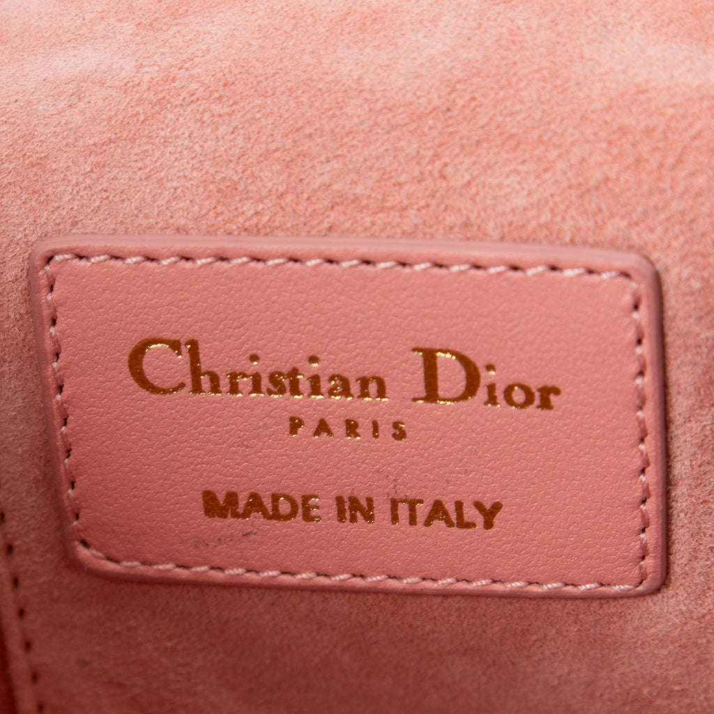 Shoulder Bag Micro Lady Dior Vanity Case Pink Cannage Lambskin Leather