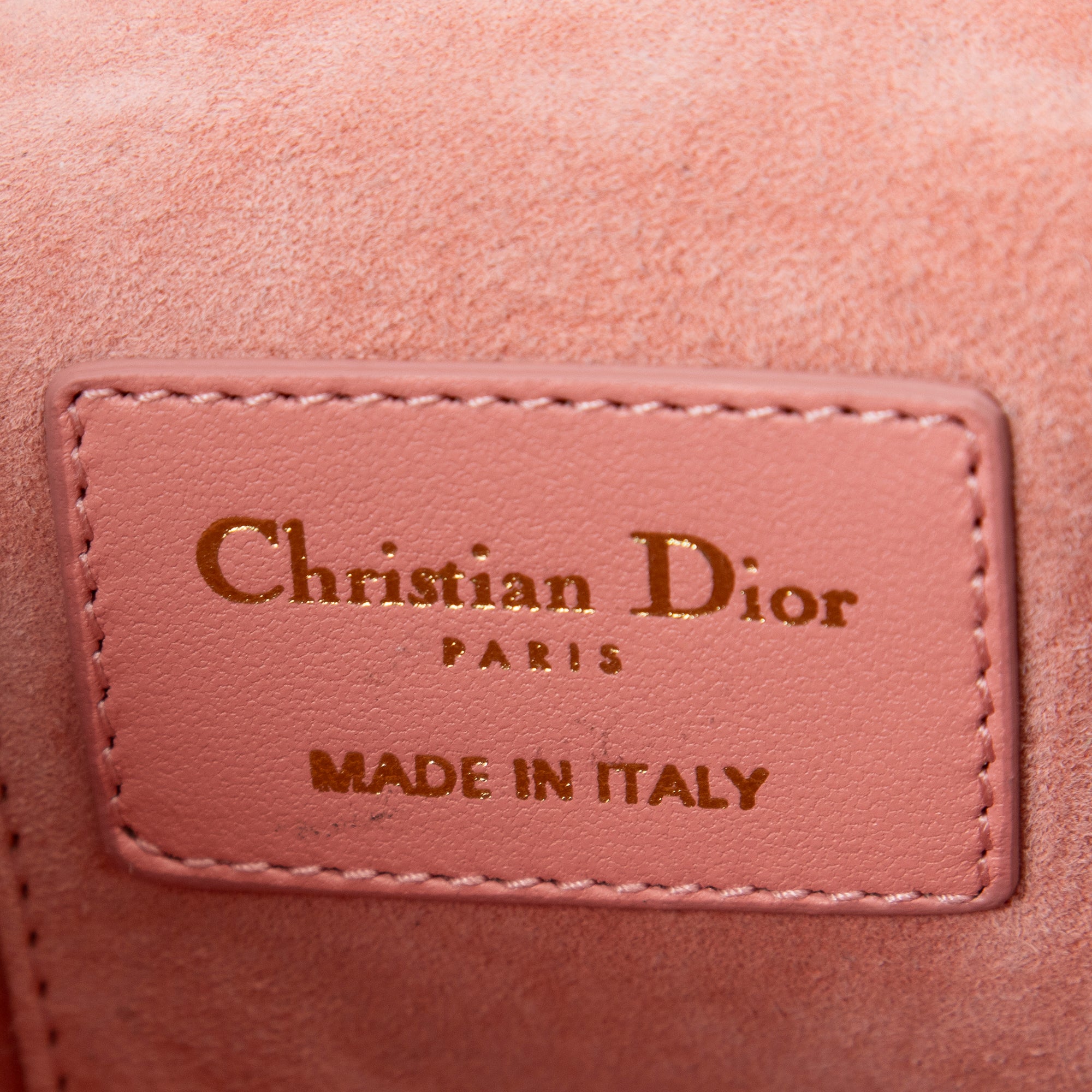 Shoulder Bag Micro Lady Dior Vanity Case Pink Cannage Lambskin Leather