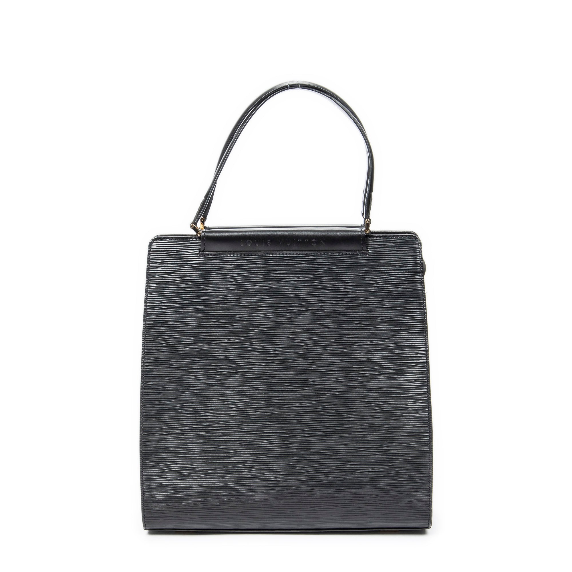 Handbag Figari MM Black Epi
