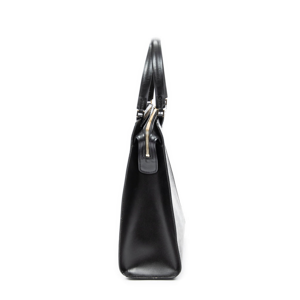 Handbag Figari MM Black Epi