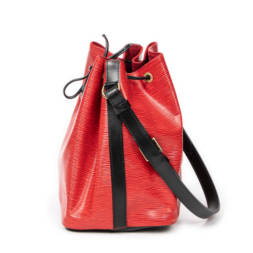 Shoulder Bag Noe Bicolor PM Red Epi