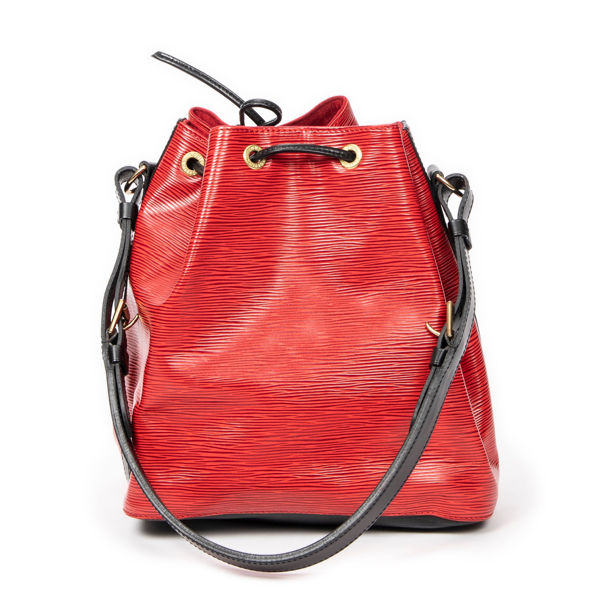 Shoulder Bag Noe Bicolor PM Red Epi
