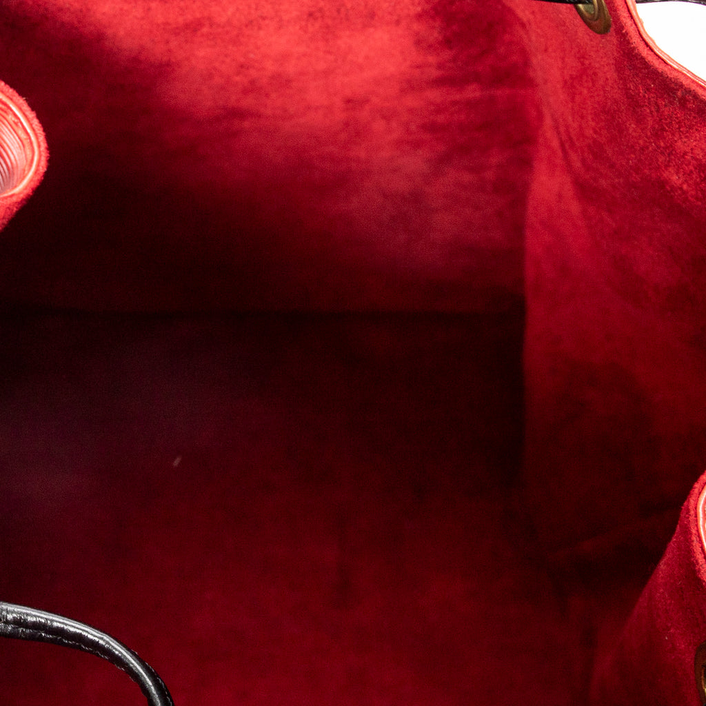 Shoulder Bag Noe Bicolor PM Red Epi