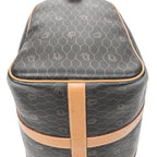 Travel Bag Vintage Small Boston Gray Honeycomb Coated Canvas