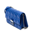 Shoulder Bag Miss Dior Promenade Pouch Royal Blue Cannage Lambskin Leather
