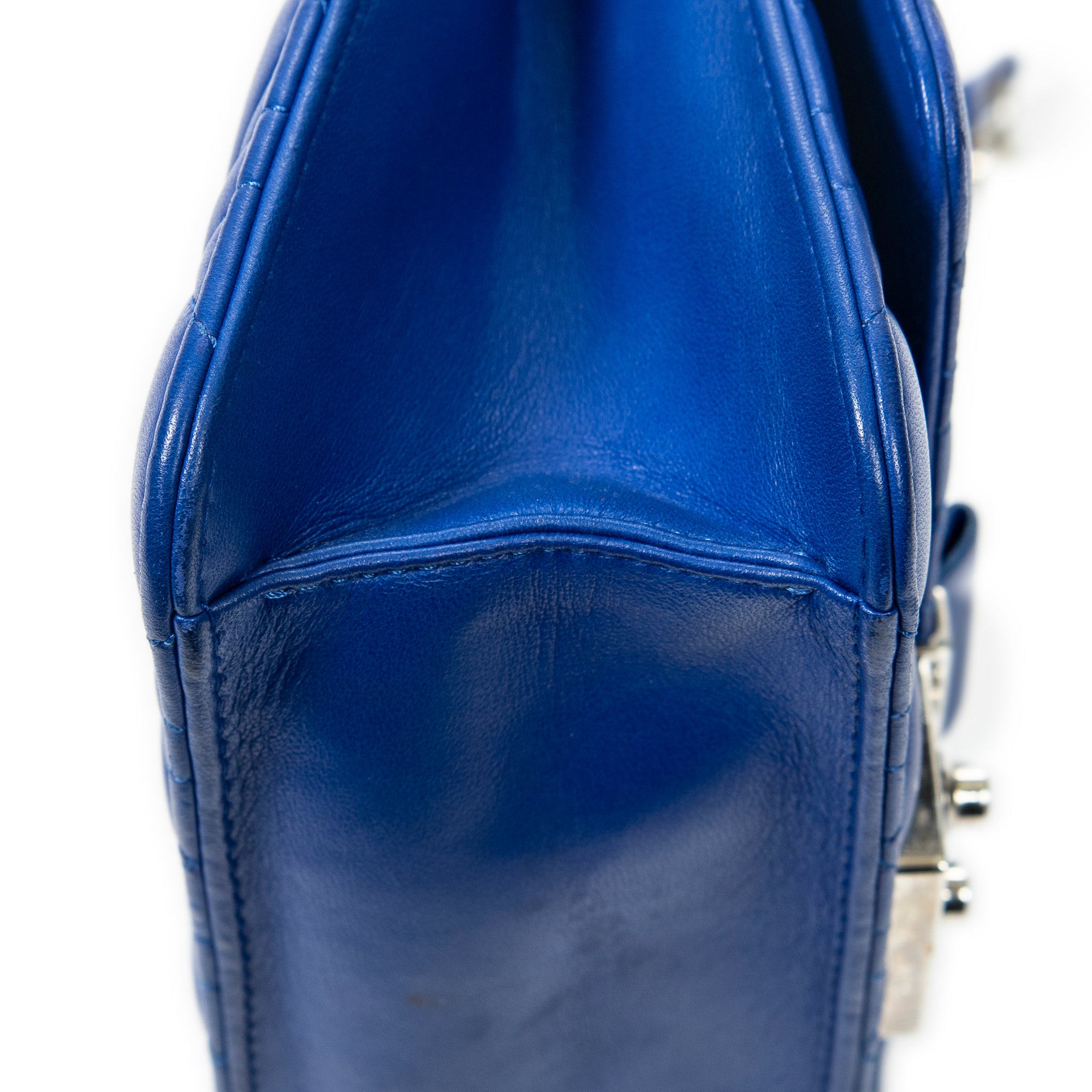 Shoulder Bag Miss Dior Promenade Pouch Royal Blue Cannage Lambskin Leather