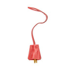 Bolso de mano pequeño con asa superior de piel saffiano roja
