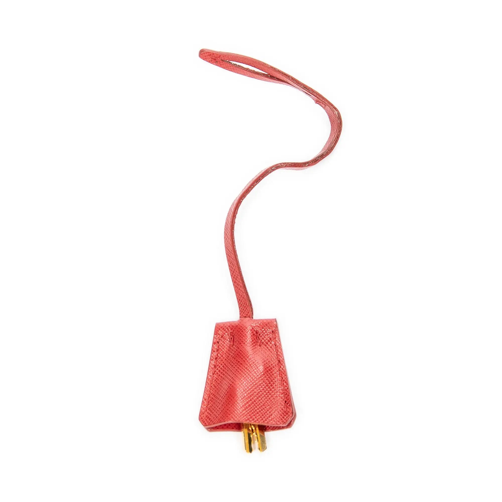 Bolso de mano pequeño con asa superior de piel saffiano roja
