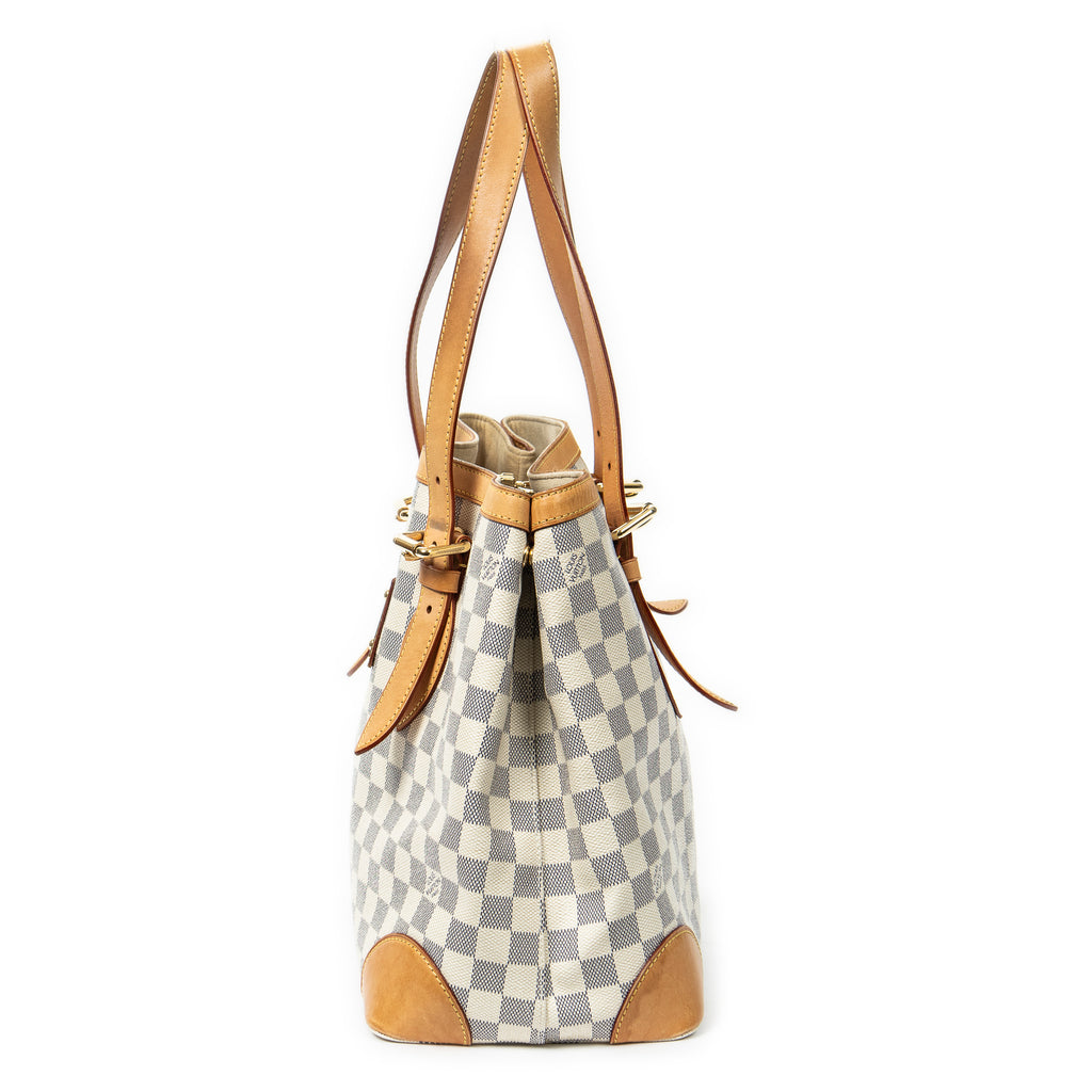 Shoulder Bag Hampstead MM Ivory Damier Azur