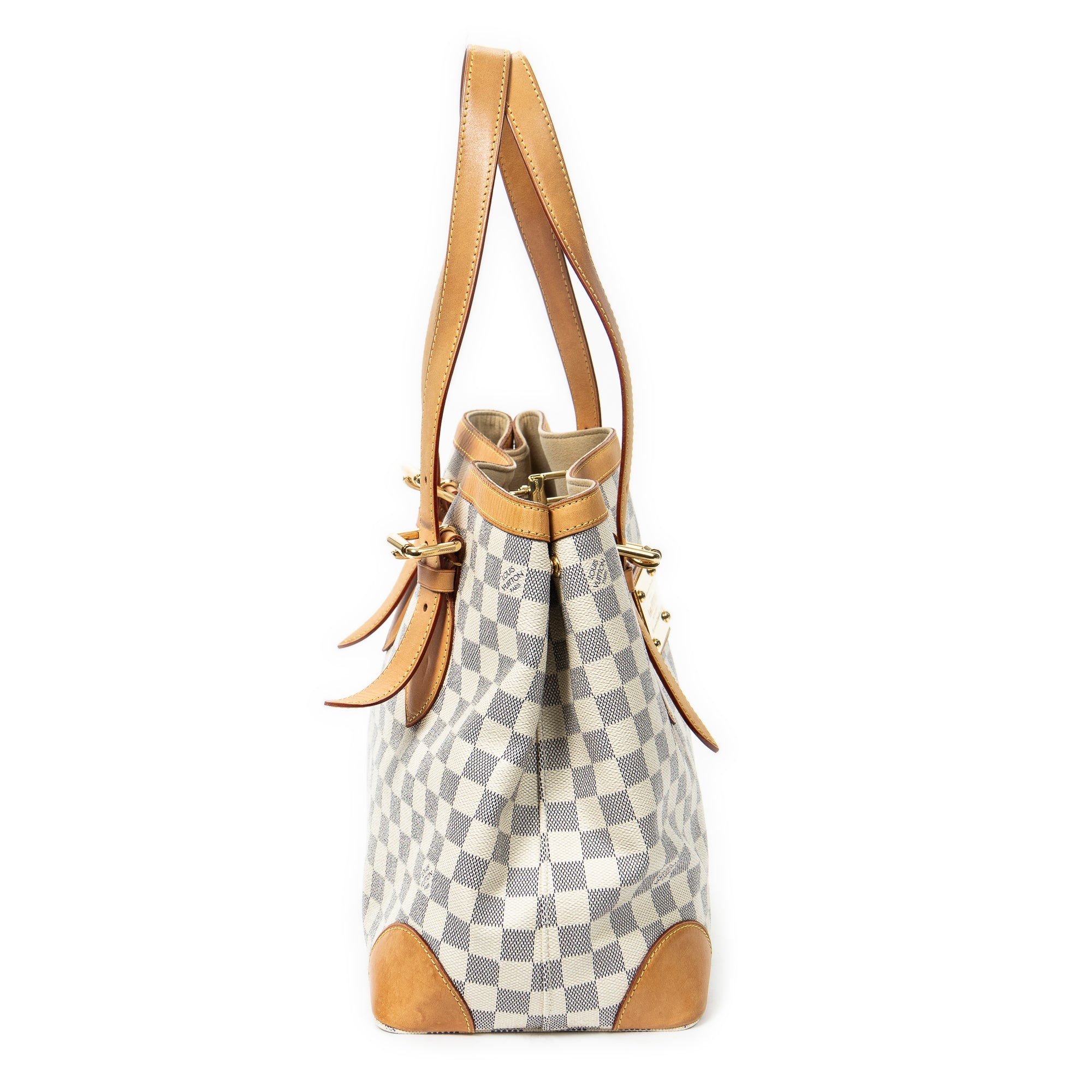 Shoulder Bag Hampstead MM Ivory Damier Azur