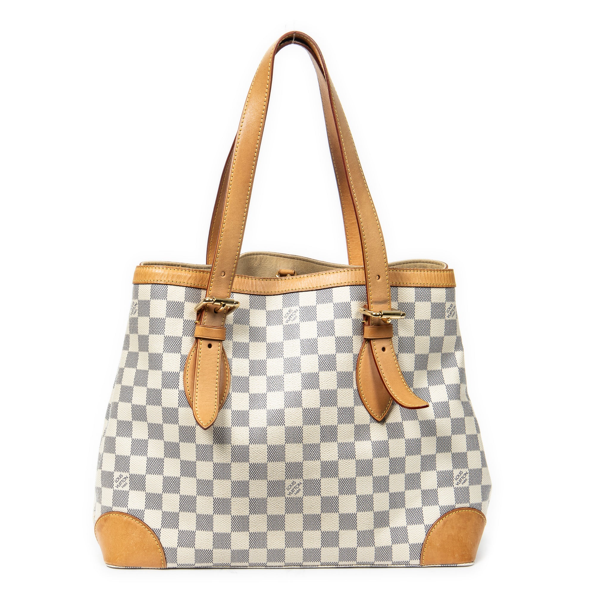 Shoulder Bag Hampstead MM Ivory Damier Azur