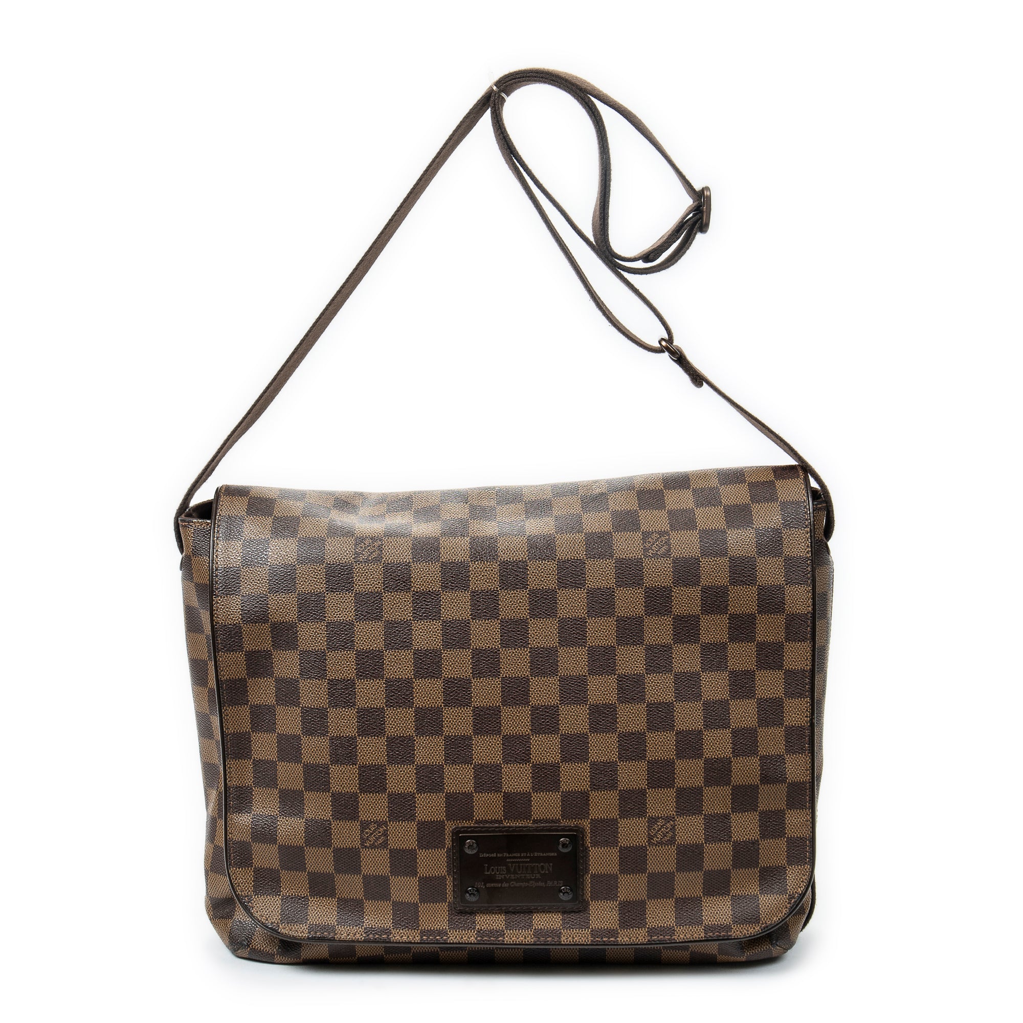 Shoulder Bag Brooklyn MM Brown Damier Ebene