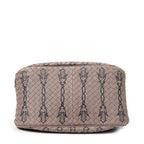 Handbag Buckle Tote Pink Printed Intrecciato Leather
