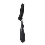 Shoulder Bag Front Slip Pocket Crossbody Black Monogrammed Canvas