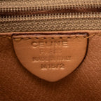 Mochila pequeña con solapa y cordón, lona revestida Macadam beige