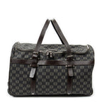 Travel Bag Vintage Anagram Suitcase Black Anagram Coated Canvas