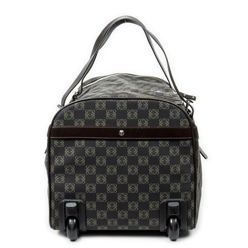 Bolsa de viaje Maleta Vintage Anagrama Lona Revestida Negra