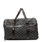 Travel Bag Vintage Anagram Suitcase Black Anagram Coated Canvas