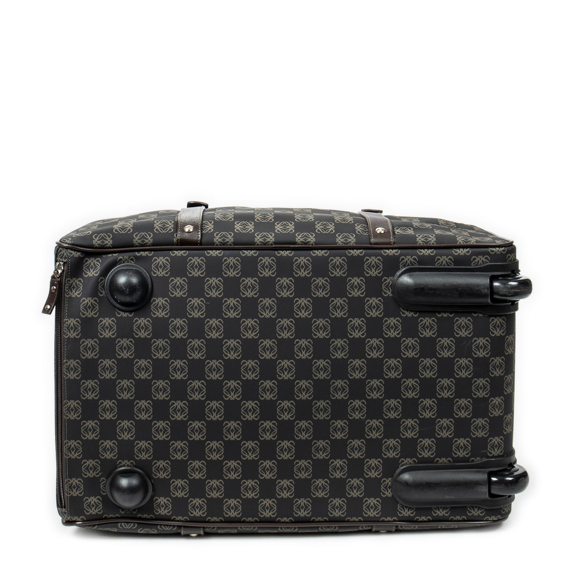 Travel Bag Vintage Anagram Suitcase Black Anagram Coated Canvas