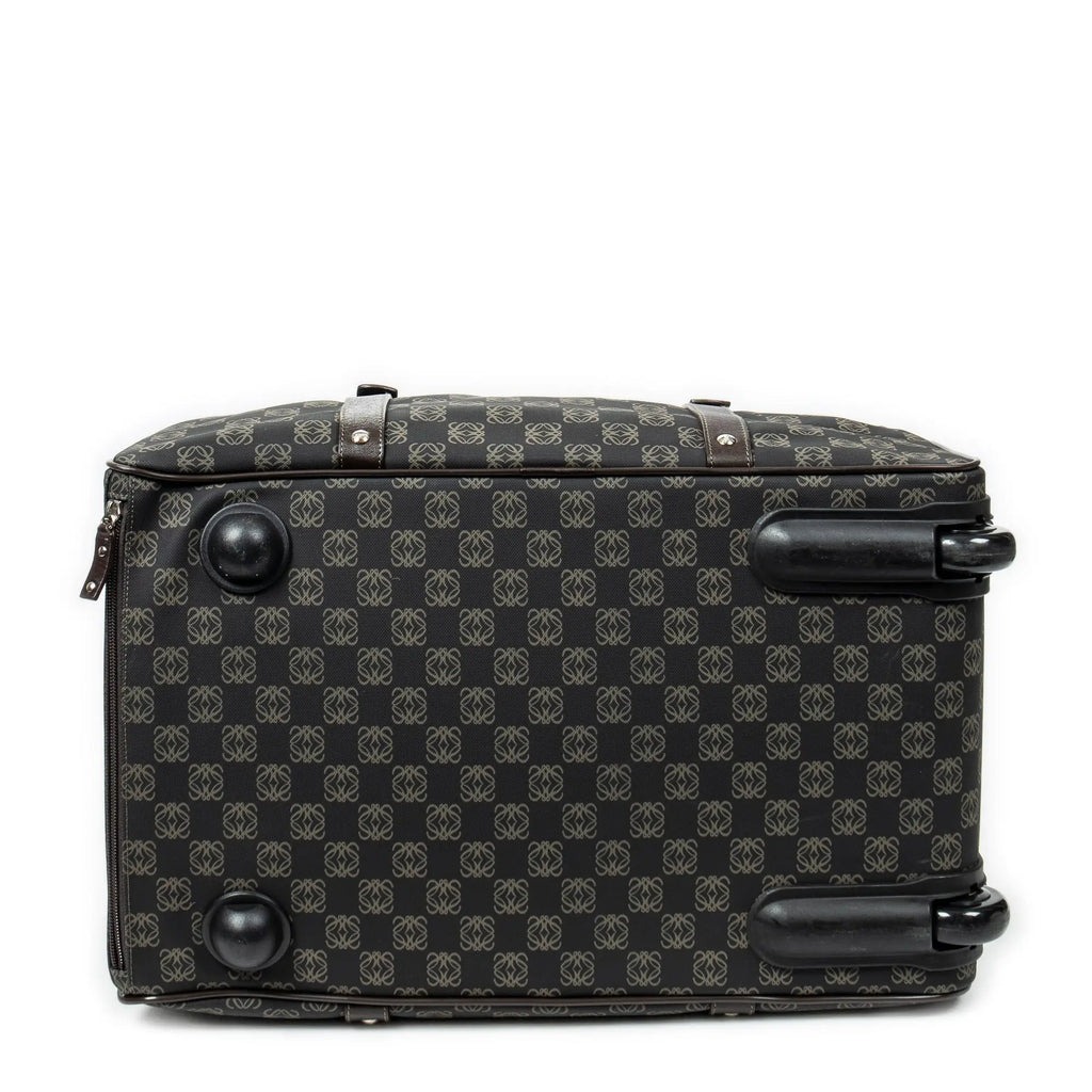 Bolsa de viaje Maleta Vintage Anagrama Lona Revestida Negra