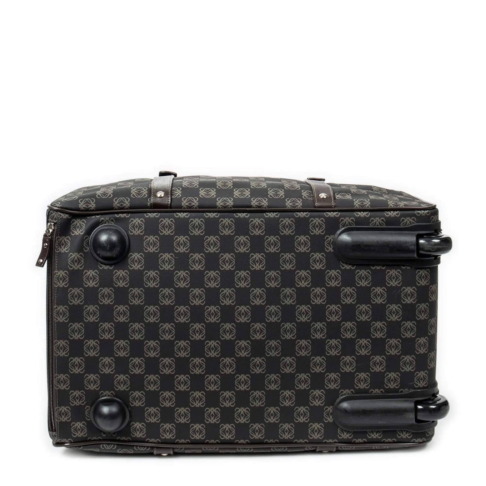 Bolsa de viaje Maleta Vintage Anagrama Lona Revestida Negra