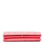 Shoulder Bag Cannage Chain Clutch Fuchsia Pink Cannage Lambskin Leather