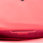 Shoulder Bag Cannage Chain Clutch Fuchsia Pink Cannage Lambskin Leather