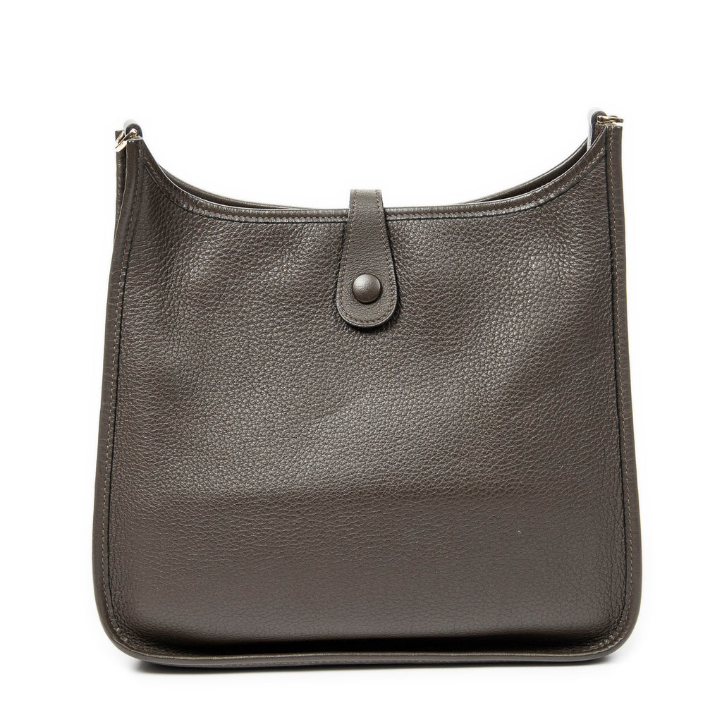 Shoulder Bag Evelyne I PM Vert Bronze Togo Leather