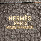 Shoulder Bag Evelyne I PM Vert Bronze Togo Leather