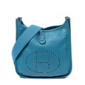 Shoulder Bag Evelyne III PM Bleu Colvert Epsom Leather