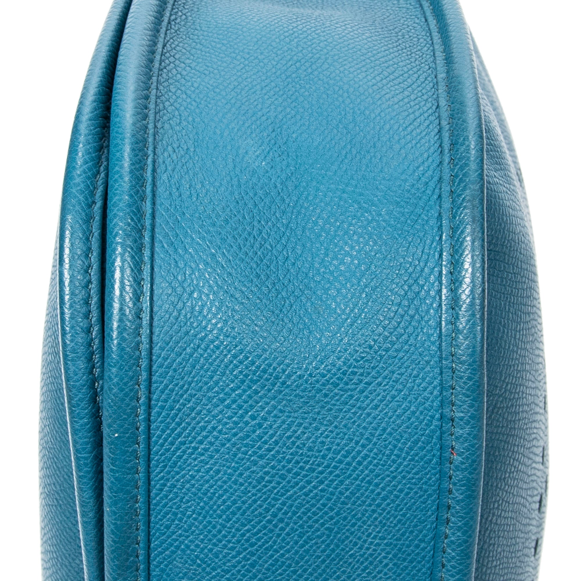 Shoulder Bag Evelyne III PM Bleu Colvert Epsom Leather