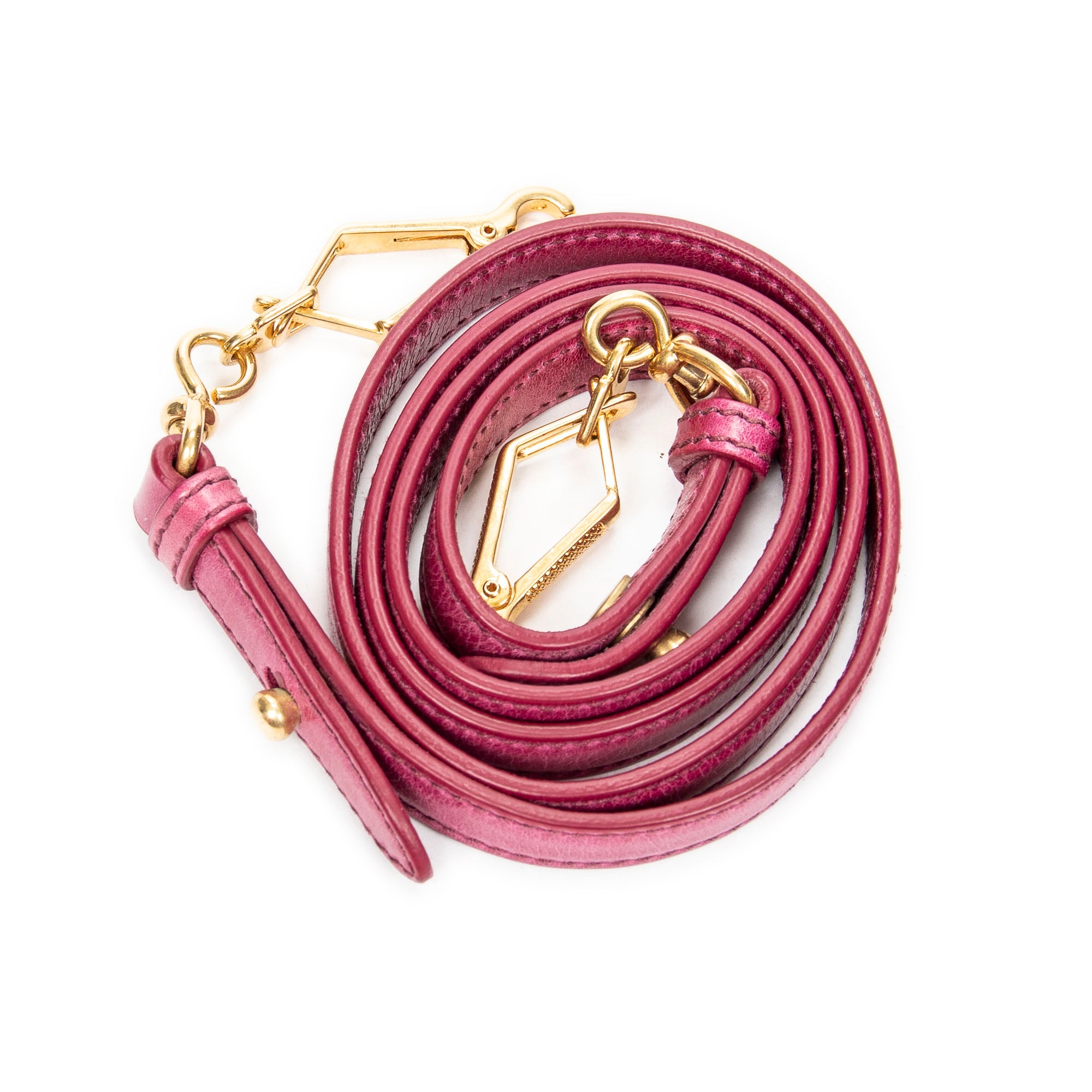 Handbag Bauletto Aperto Fuchsia Pink Matelasse Lux Leather