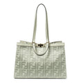 Shoulder Bag Peekaboo X-Tote Green Zucca Canvas