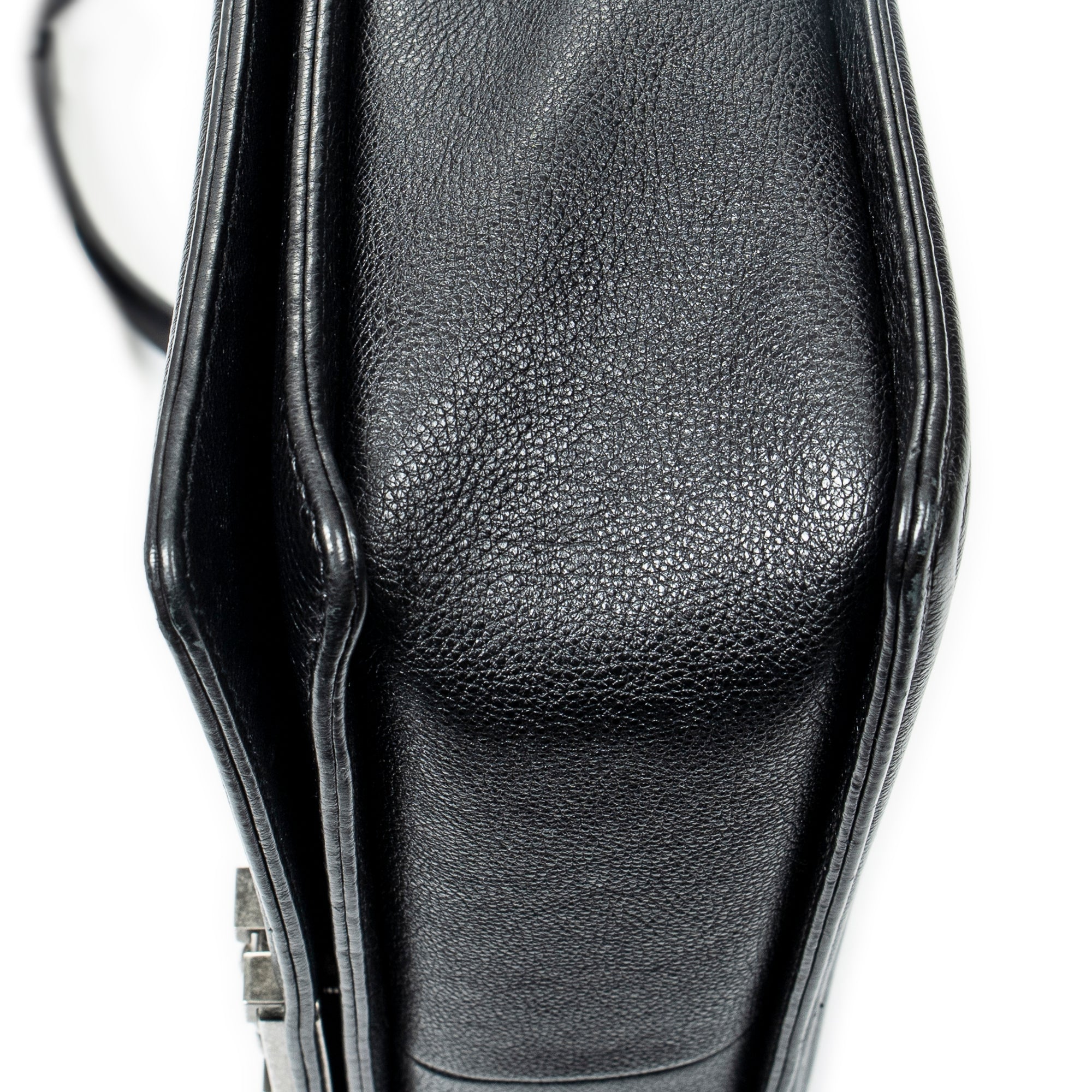 Shoulder Bag Large Boy Black Quilted Calfskin Leather