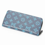 Wallet Zippy Vertical Wallet Navy Blue Monogram Shadow