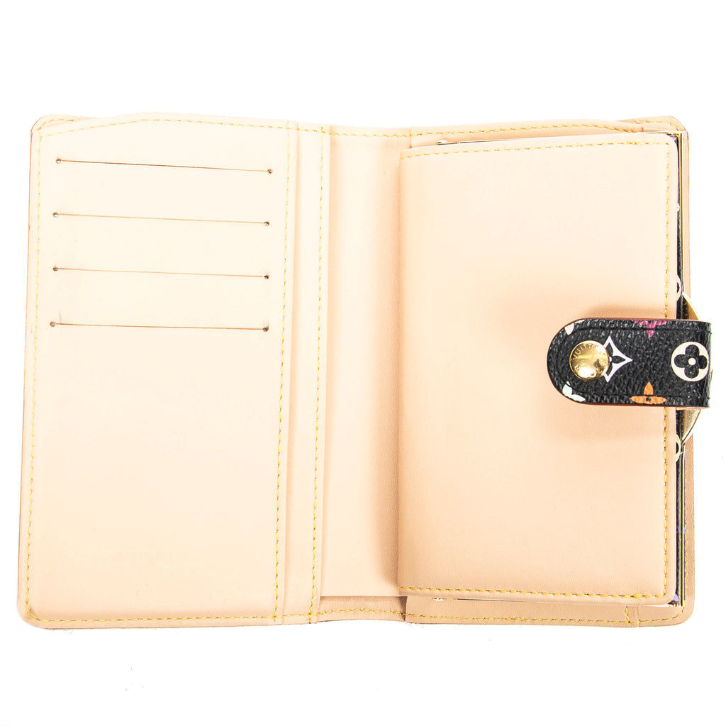 Wallet French Purse Black Monogram Canvas