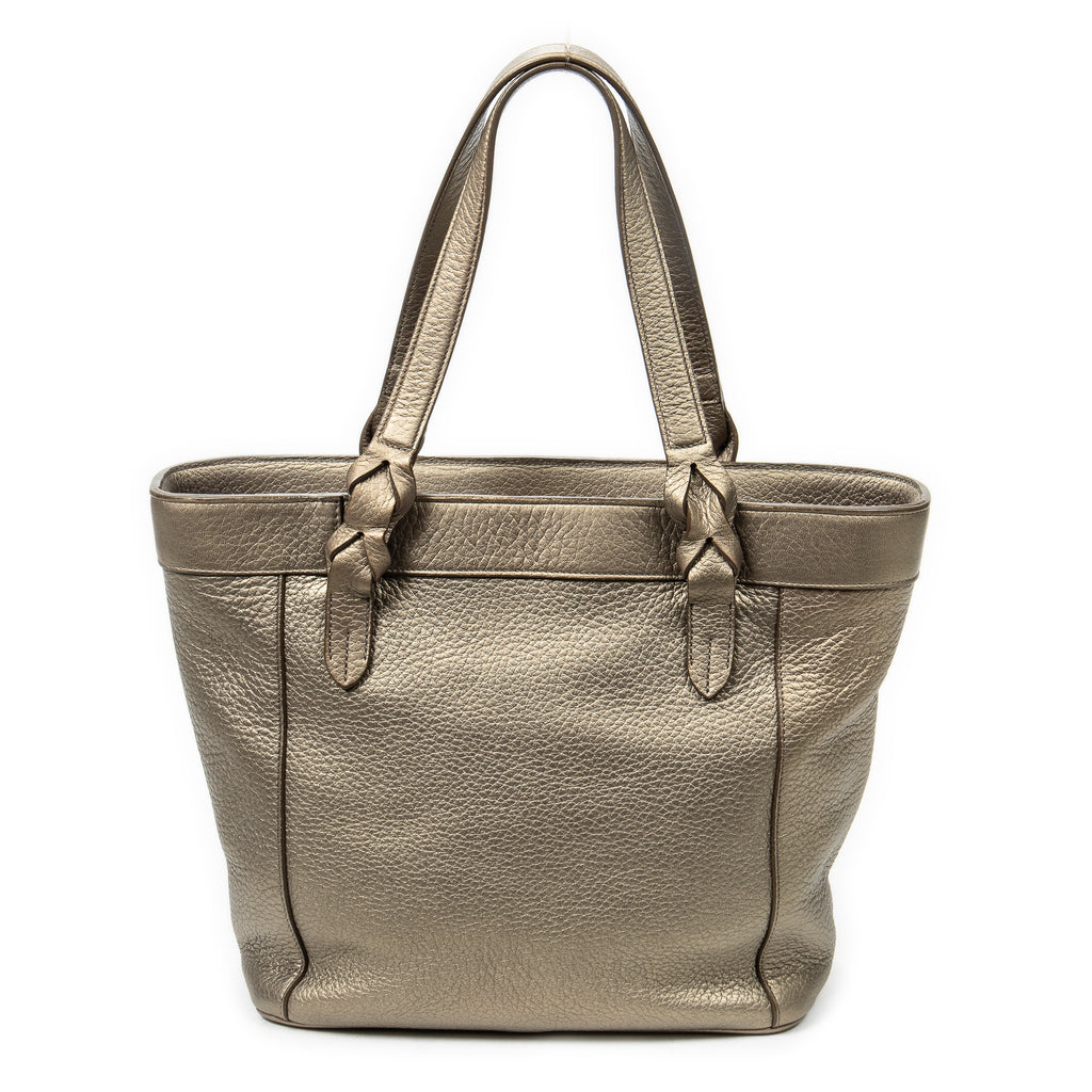 Shoulder Bag Fusta Anagram Tote Bronze Grained Leather
