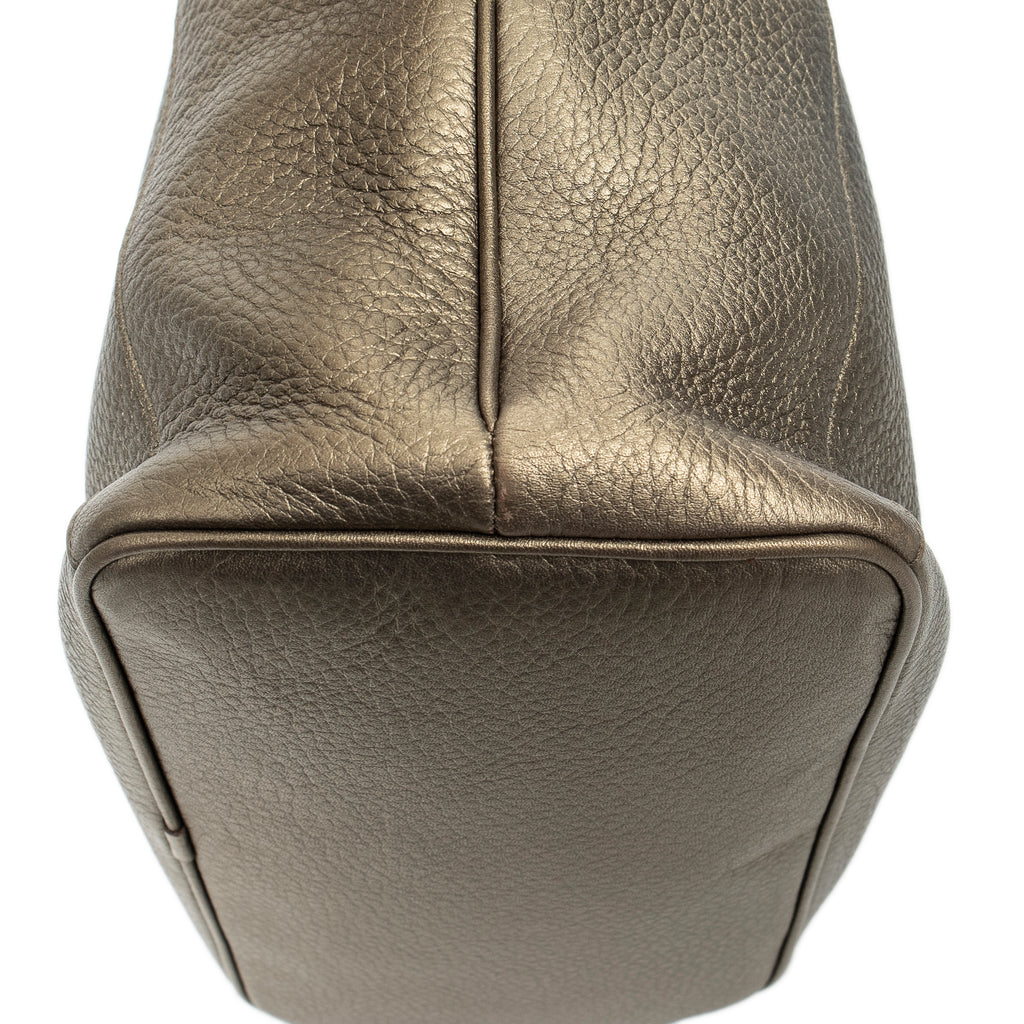 Shoulder Bag Fusta Anagram Tote Bronze Grained Leather