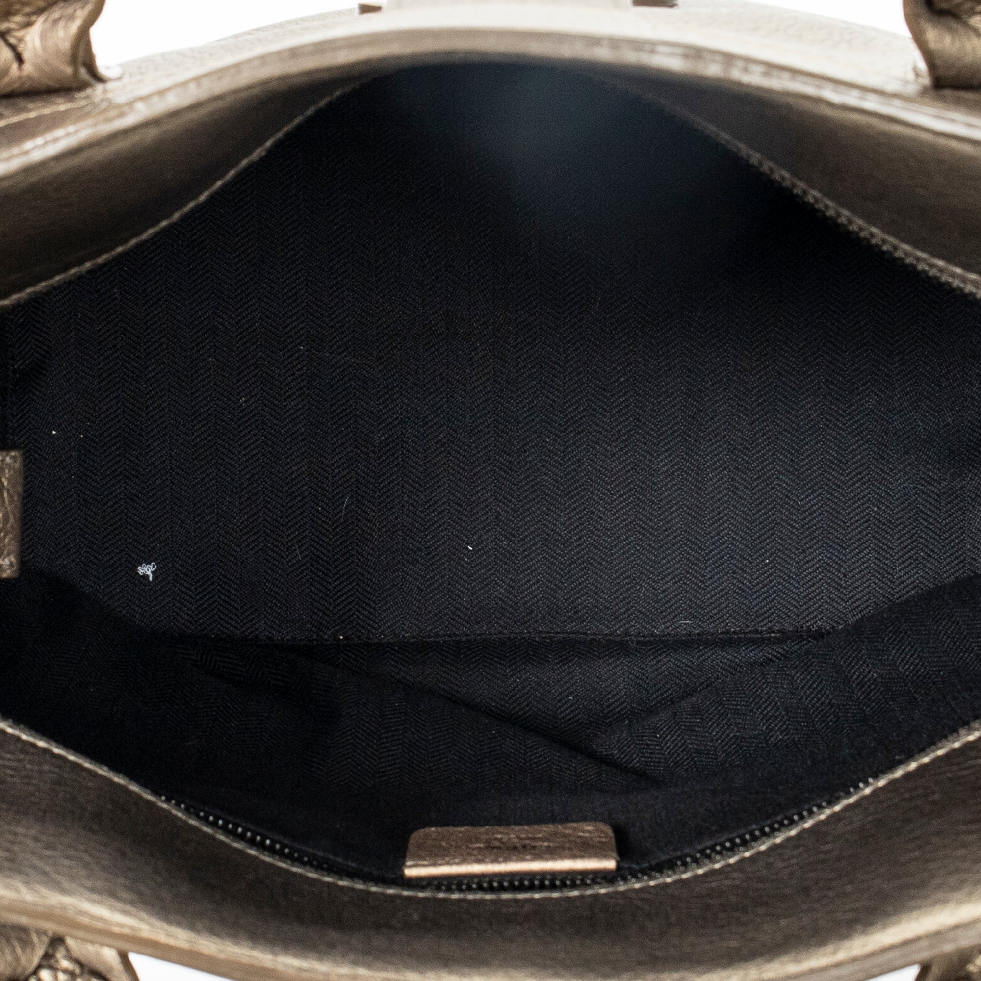 Shoulder Bag Fusta Anagram Tote Bronze Grained Leather