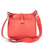 Shoulder Bag Evelyne III GM Rouge Pivoine Togo Leather