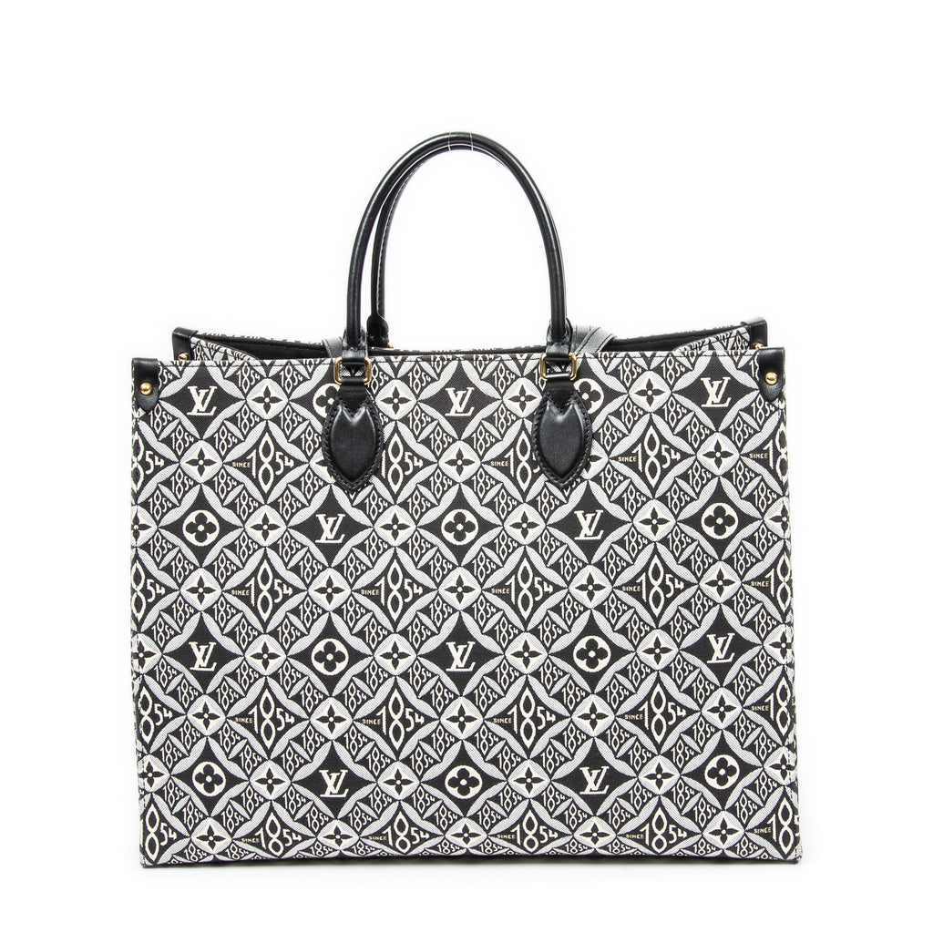 Handbag On the go GM Grey Jacquard Since 1854 Textile Canvas