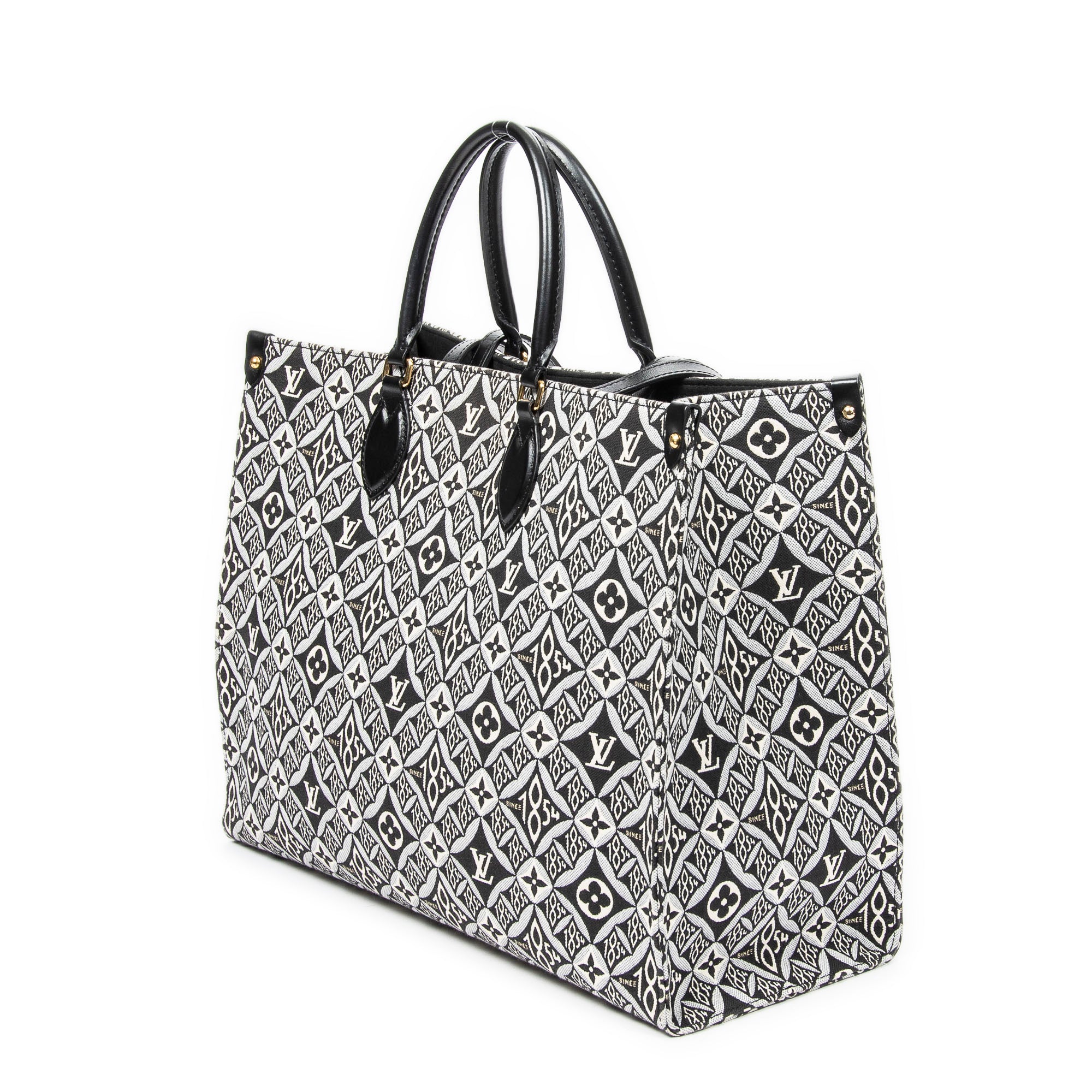 Sac à main On the go GM Gris Jacquard Since 1854 Textile Toile
